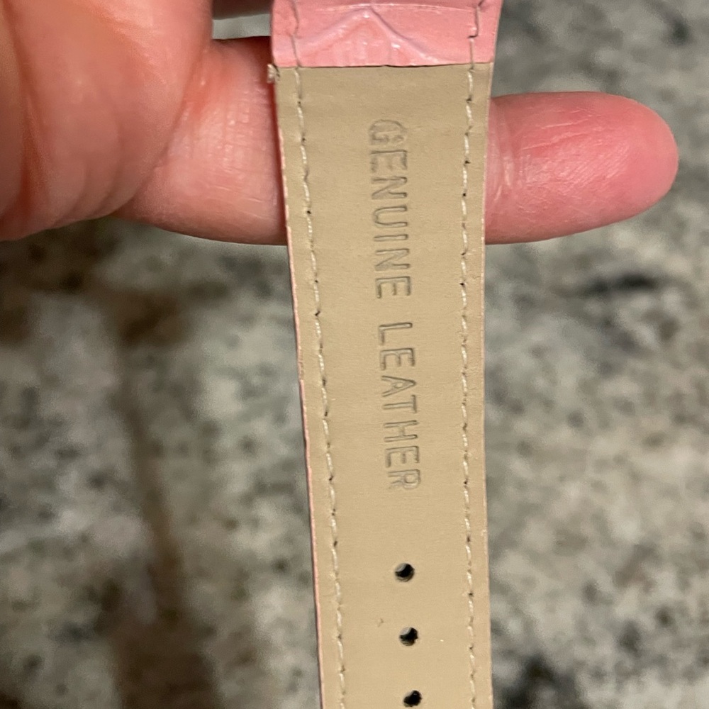 Xanadu Dual Time Pink Women's Watch with Crystal Accent. Great for travel. - Picture 4 of 5